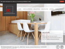 Tablet Screenshot of dc-interieurschrijnwerk.be